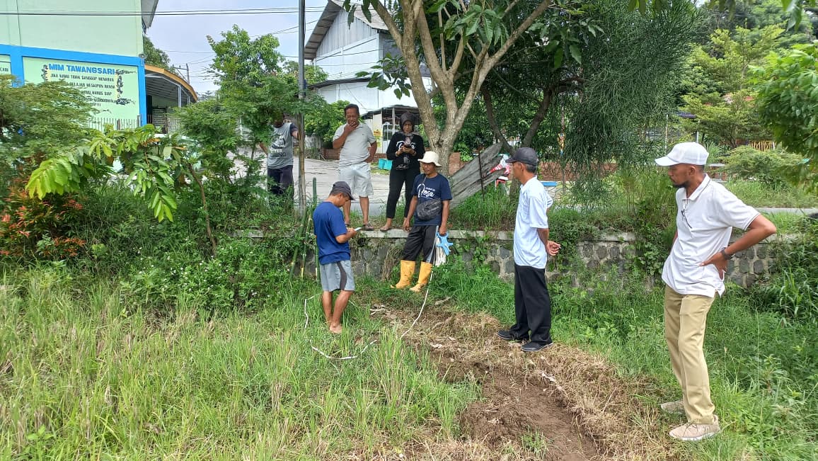 Pemdes Tawangsari Mulai Ukur Lahan Pembangunan Koperasi Merah Putih